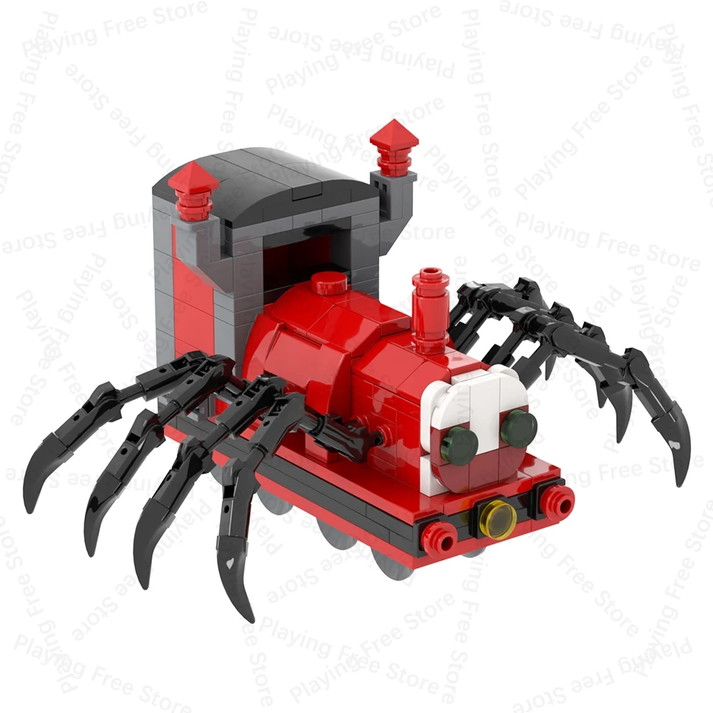 Garten Of Banban Choo Choo Charles Poppy Playtimes MOC Horror Game Compatible Building Blocks Toy Gift For Children Adult