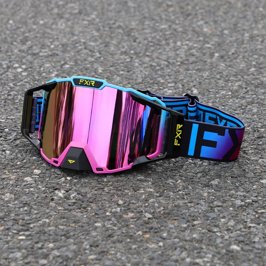 FXR Motorradbrille, beschlagfrei, staubdicht, winddicht, Schutzbrille für Motocross, Offroad-Rennen, Mountainbike, Skifahren, Sport