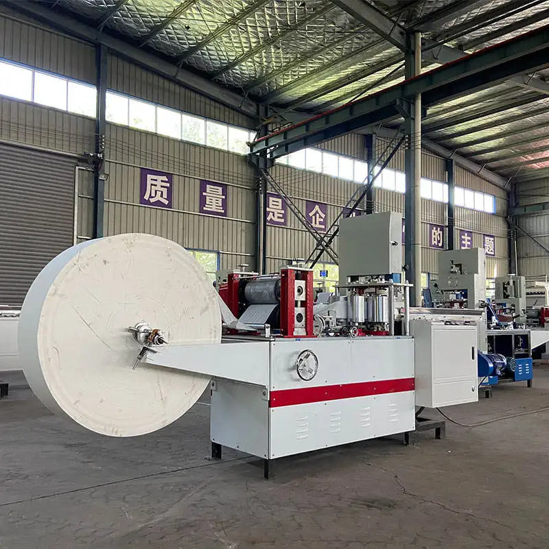 Embossed Paper Napkin Folding Machine Automatic Napkin Making Machine With Counting Function