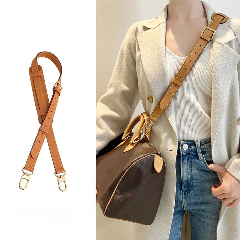 حزام حقيبة من الجلد الطبيعي لـ LV Speedy Neverfull Alma Keepall أشرطة كتف قابلة للتعديل حقائب كروس طويلة ملحقات الحزام #1