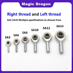 Steel Fish Eye Rod End Ball Joint Bearings Male External Thread SA6T/K SA8T/K SA10T/K SA12T/K SA14T/K SA16 for Mechanical Applic