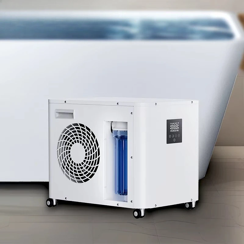 Black refrigerator industrial chiller pump design remote control high precision cold water bath