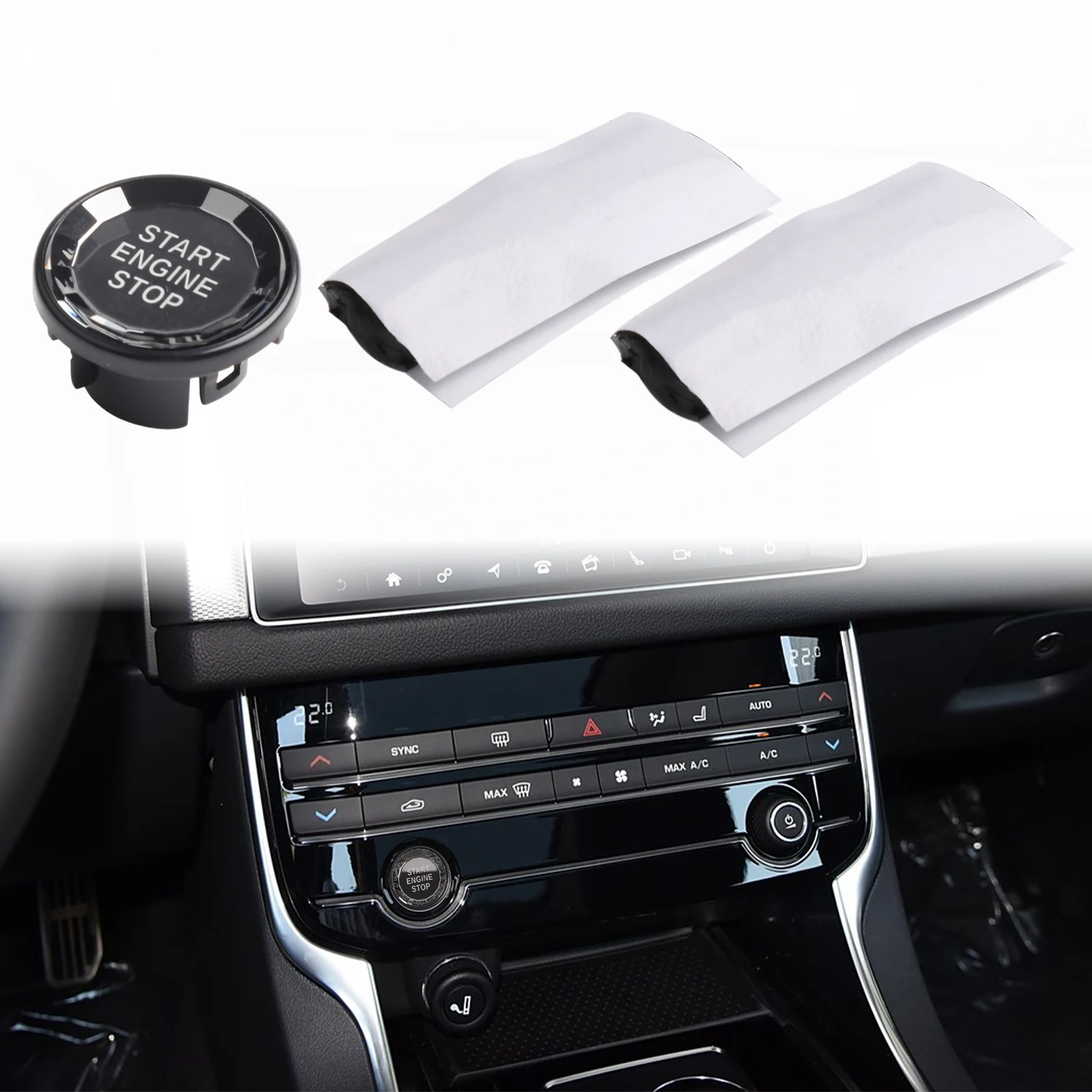 

Украшение кнопки запуска двигателя подходит для моделей Jaguar XF XE и F Pace (16 19), легкий и цветной материал