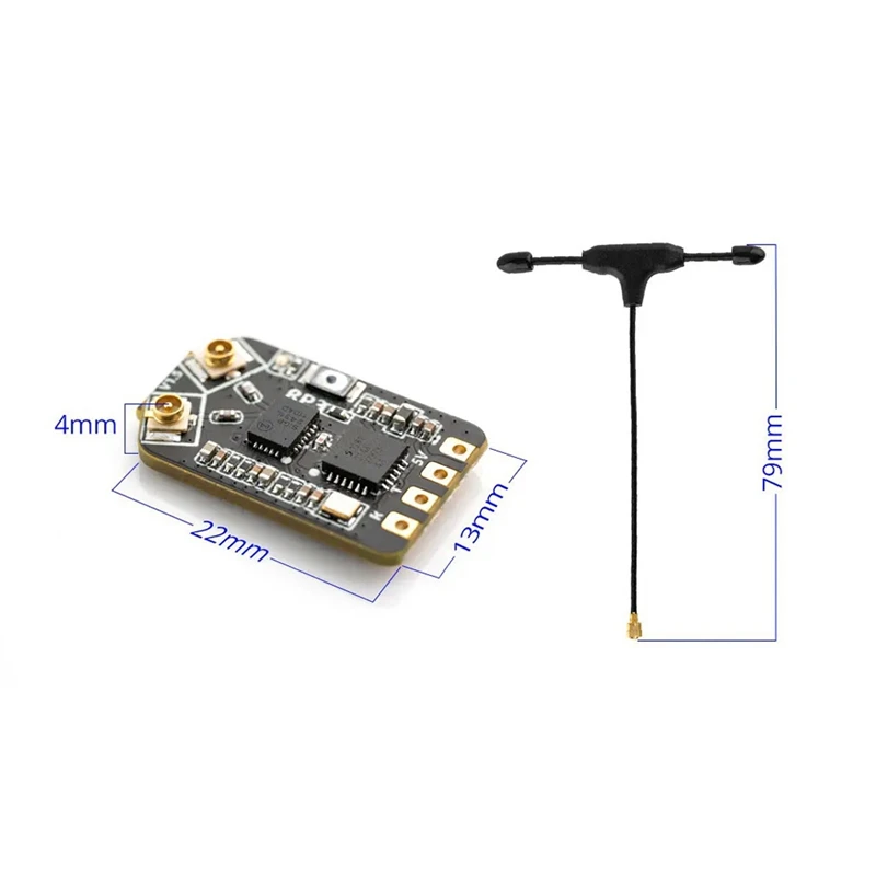 Двойная антенна RP3, приемник, разнообразие, экспрессоры, ELRS 2,4 ГГц, нано-приемник для радиоуправляемого самолета, FPV, фристайл, Tinywhoop, запасные части