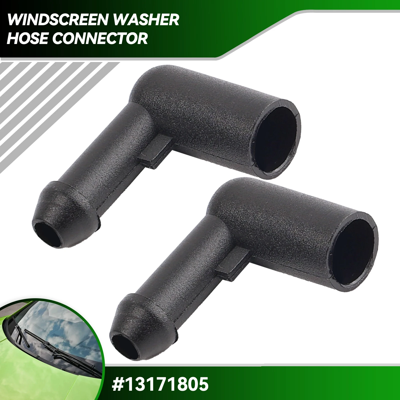 1pc Car Windshield Windscreen Screen Wiper Washer Hose Tube Connector Elbow for Vauxhall Vastra H Corsa D Zafira B 13171805