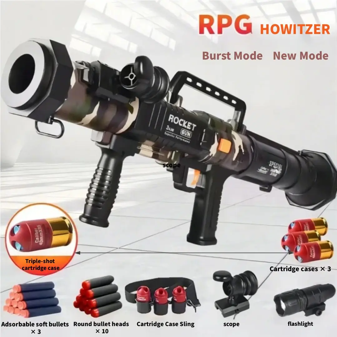 Eva Soft Bullet Gun Toy PRG Pistole di pirata in modo sicuro per l'azione Incredibile giocattolo Tiro Giochi di battaglia Giocattolo Sport Regali per bambini