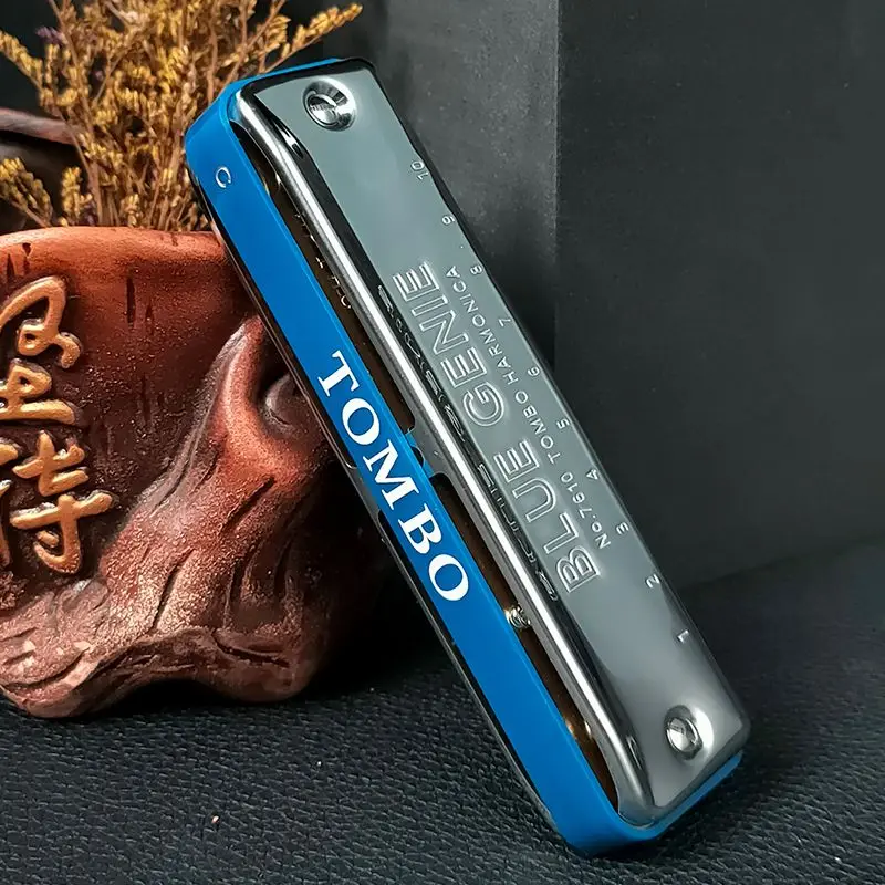 Harmonica A/B/C/D/E/F/G Key Portable Professional 10-Hole Blues Harmonica for Beginners and Musicians Musical Instruments