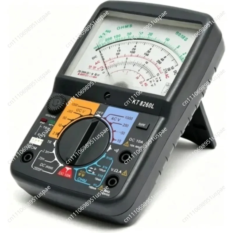 For Digital Multimeter KT8260L Analog Multimeter ACV DCV DCA Electric Resistance Tester with 2pcs Test Pen