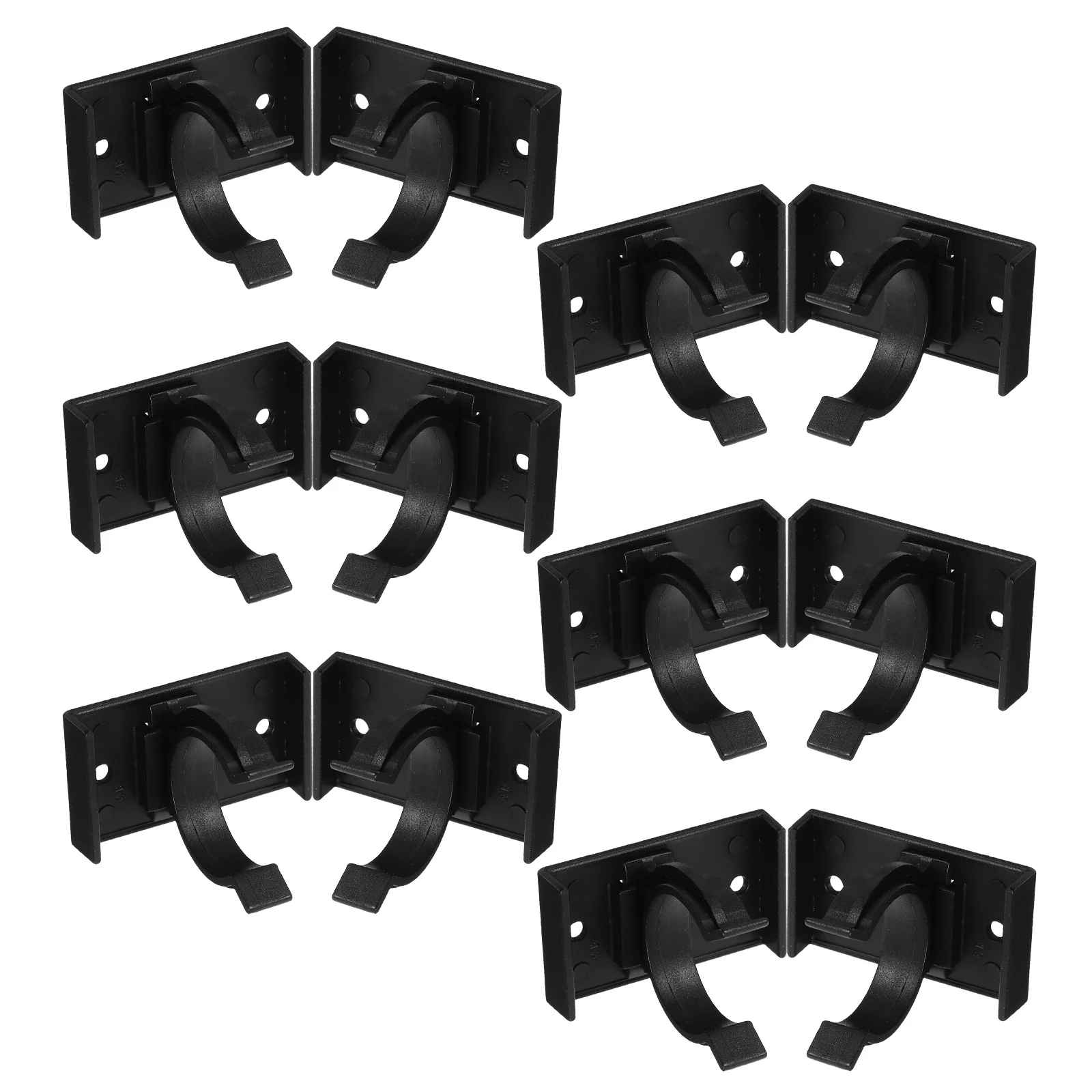 

12Pcs Adjustable Furniture Skirting Board Clips Plastic Cabinet Panel Clips Kickboard Fixers for Tables Shelves