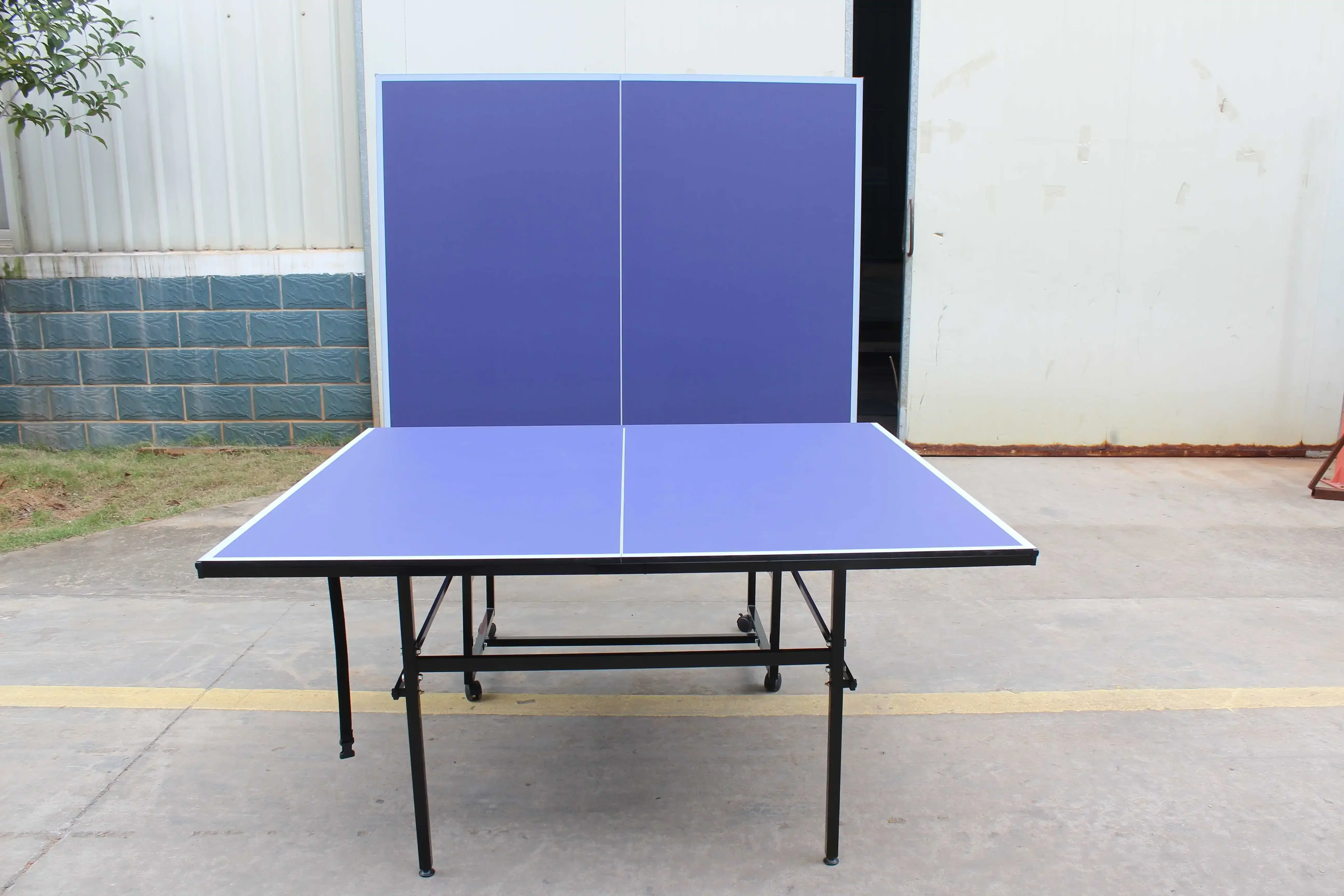 2026 MDF Table Tennis Table Movable With Wheels Standard 274 Cm, School Indoor Home Professional Pingpong Table Cheap