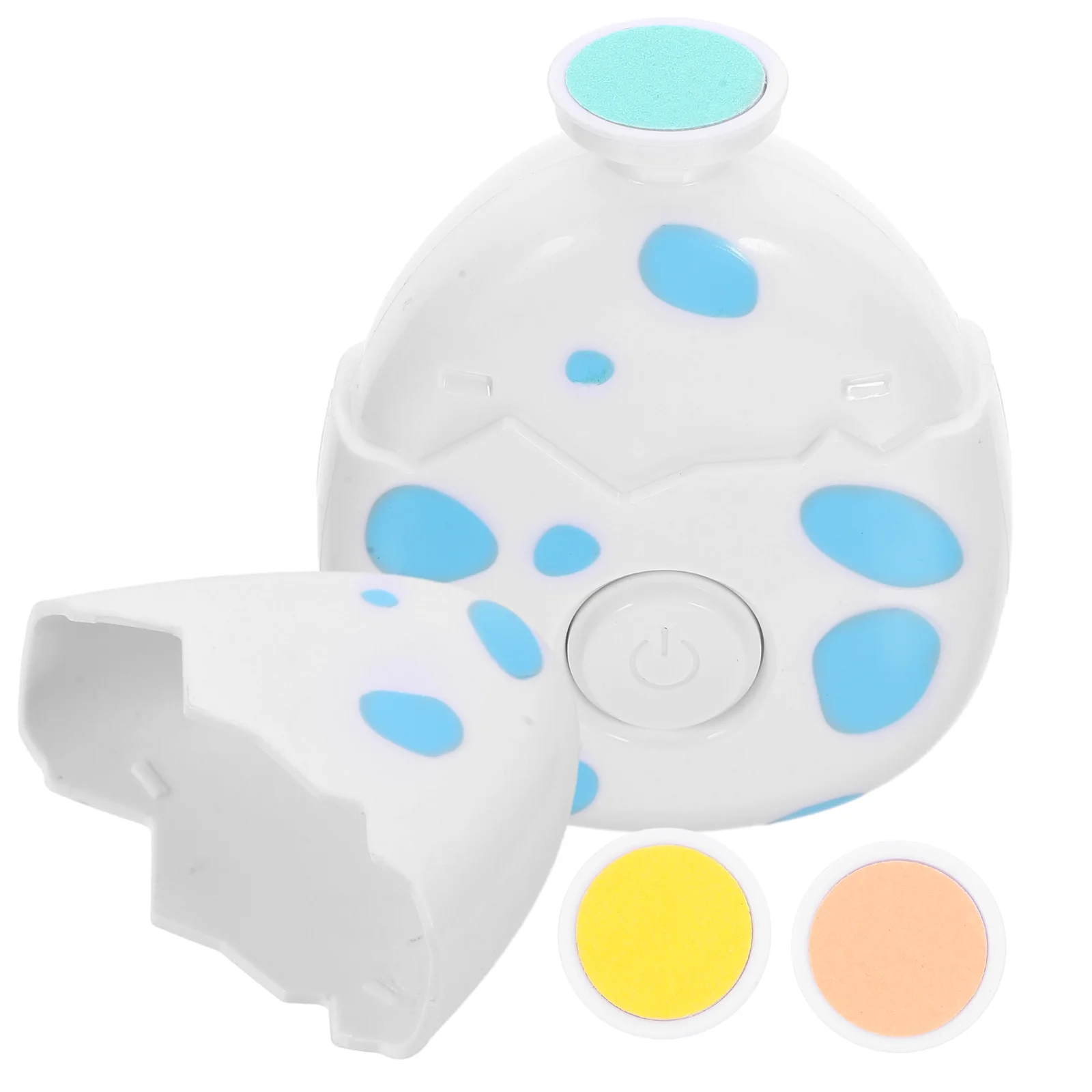 

Electric Dinosaur Nail Grinder Heads Safe Quick Trimmer Tool Infant Manicure Care Plastic Yellow Cartoon Design