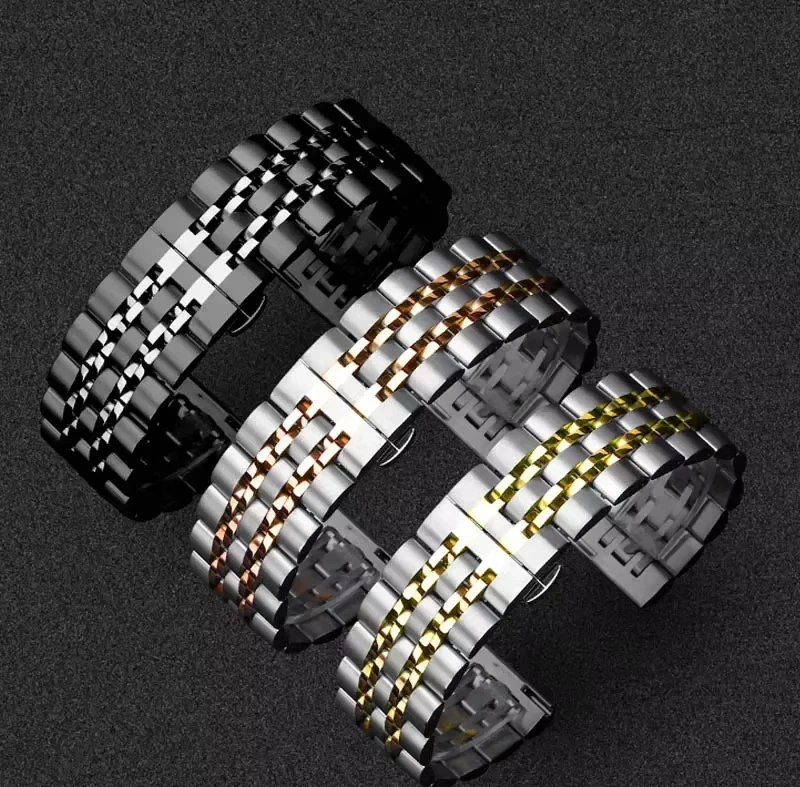 Metal Wrist Bracelet For Huawei Watch GT 5 Pro 46mm Fold Clasp Stainless Steel 22mm Strap For Huawei GT5 GT4 GT3 GT2 46MM Band