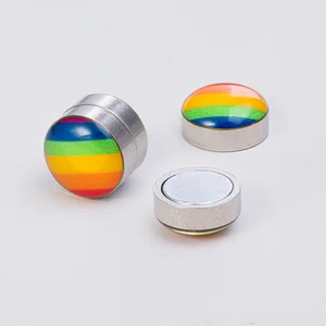 1 Paar Mode-Bogen-Ohrringe für schwule und lesbische Stolz, LGBT-Magnetohrring aus Edelstahl, Piercing ohne Ohrringe 6 Hauptverkaufs -Ohrring -LGBT -Stolz - №6