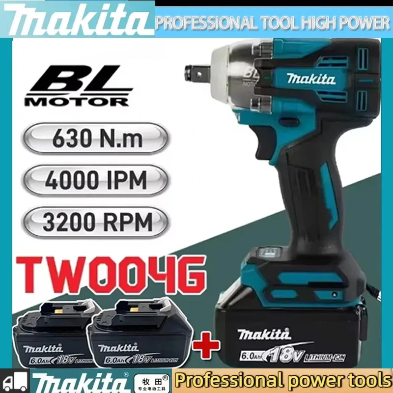 for TW004G Makita 18V Brushless Impact Wrench Ergonomic Handle Car Tire Lug Nut Automotive Repair Power Tool