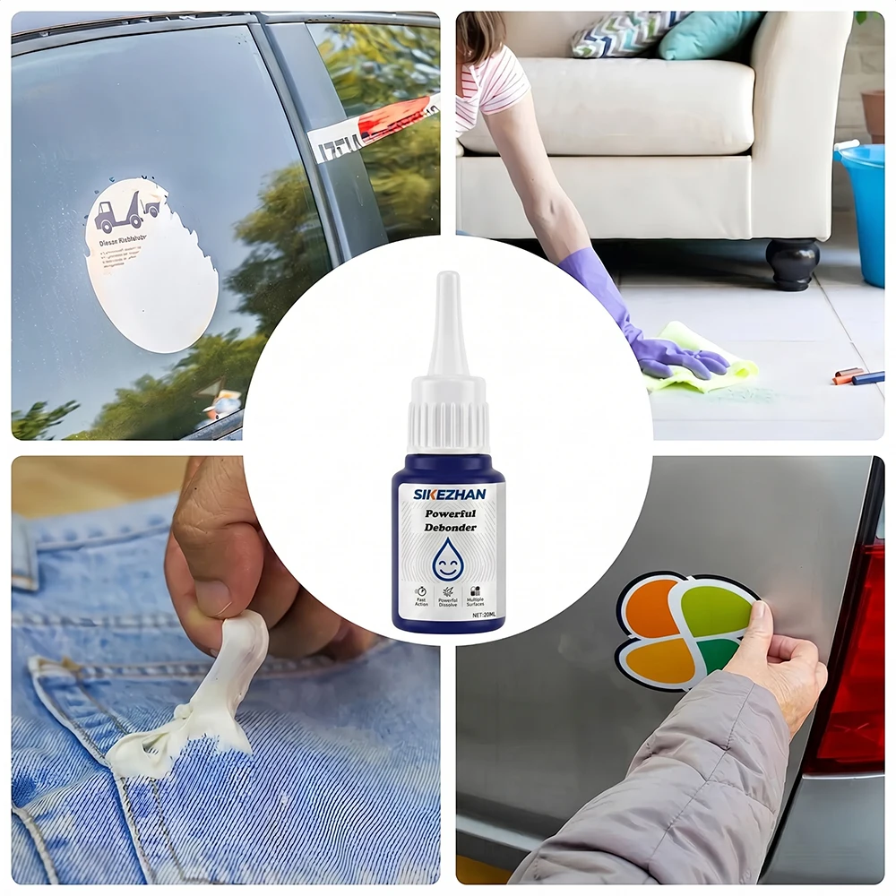 Strong Super Glue Remover Debonder Fast-Acting Adhesive Dissolver for 502, UV, Tape Residue Multi-Surface Safe 20ml