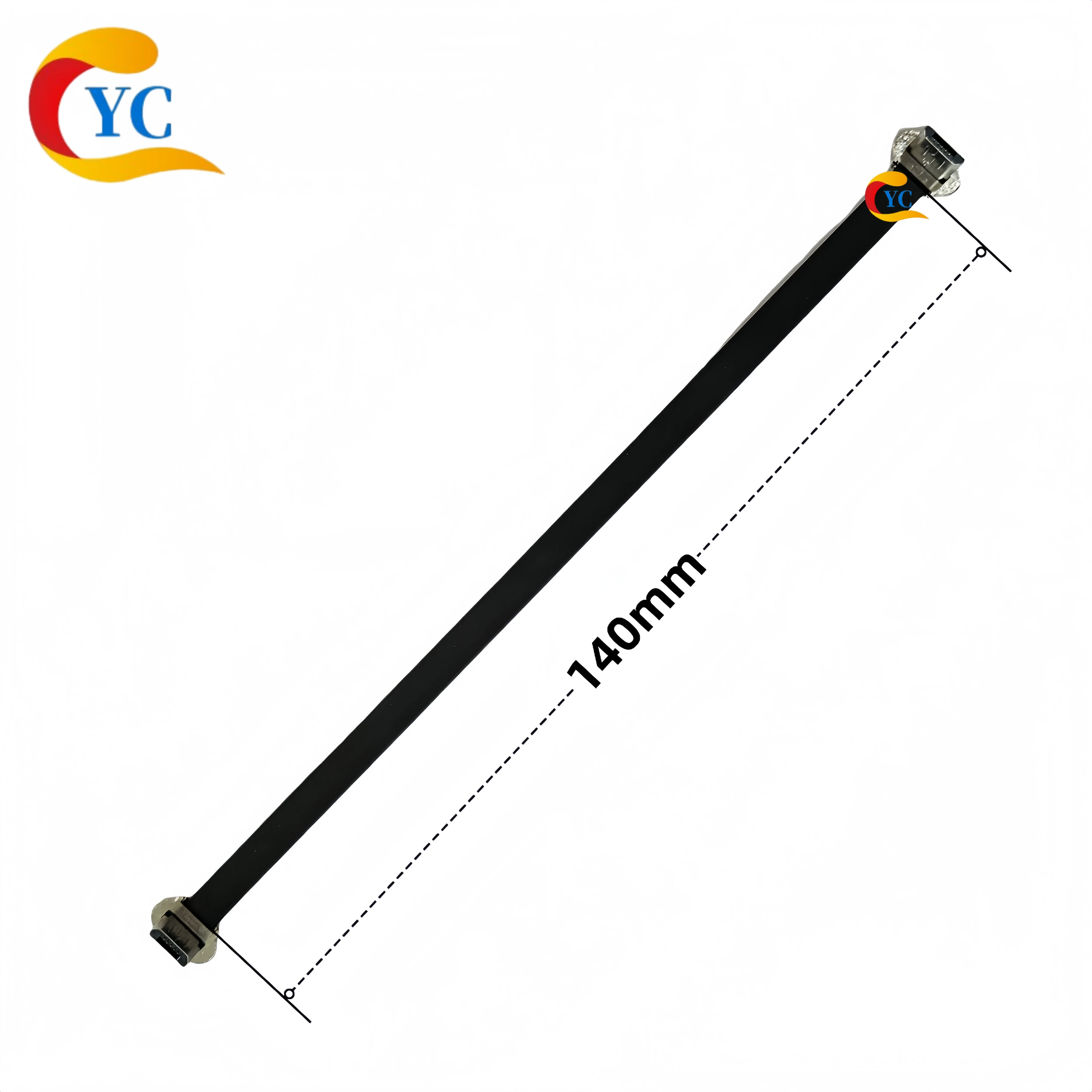 Two-Way Fpc Flexible Cable Male-To-Male Android to Micro to Type-C Dual-Head Wireless Charging Back Clip Data Transfer Connector USB Flexible Flat Cable