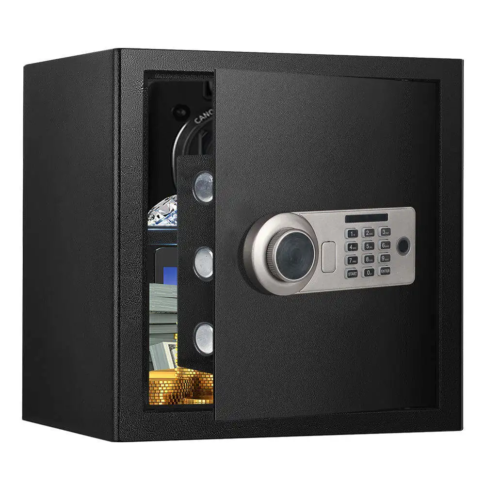 Caja de seguridad Digital de acero para el hogar, venta directa de fábrica, con Wifi y bloqueo de huellas dactilares, para almacenamiento doméstico, Al002-36