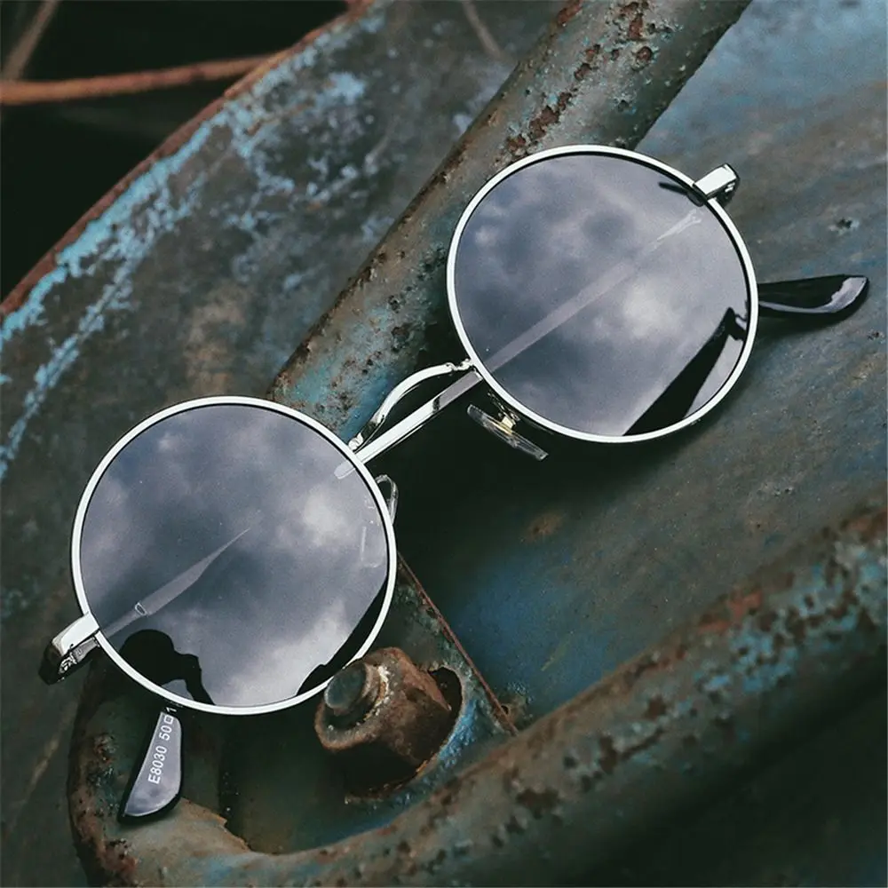 2023 Small Retro Polarized Sunglasses Men Round Vintage Glasses For Men/Women Luxury Eyewear Metal Outdoor Sports Glasses UV400