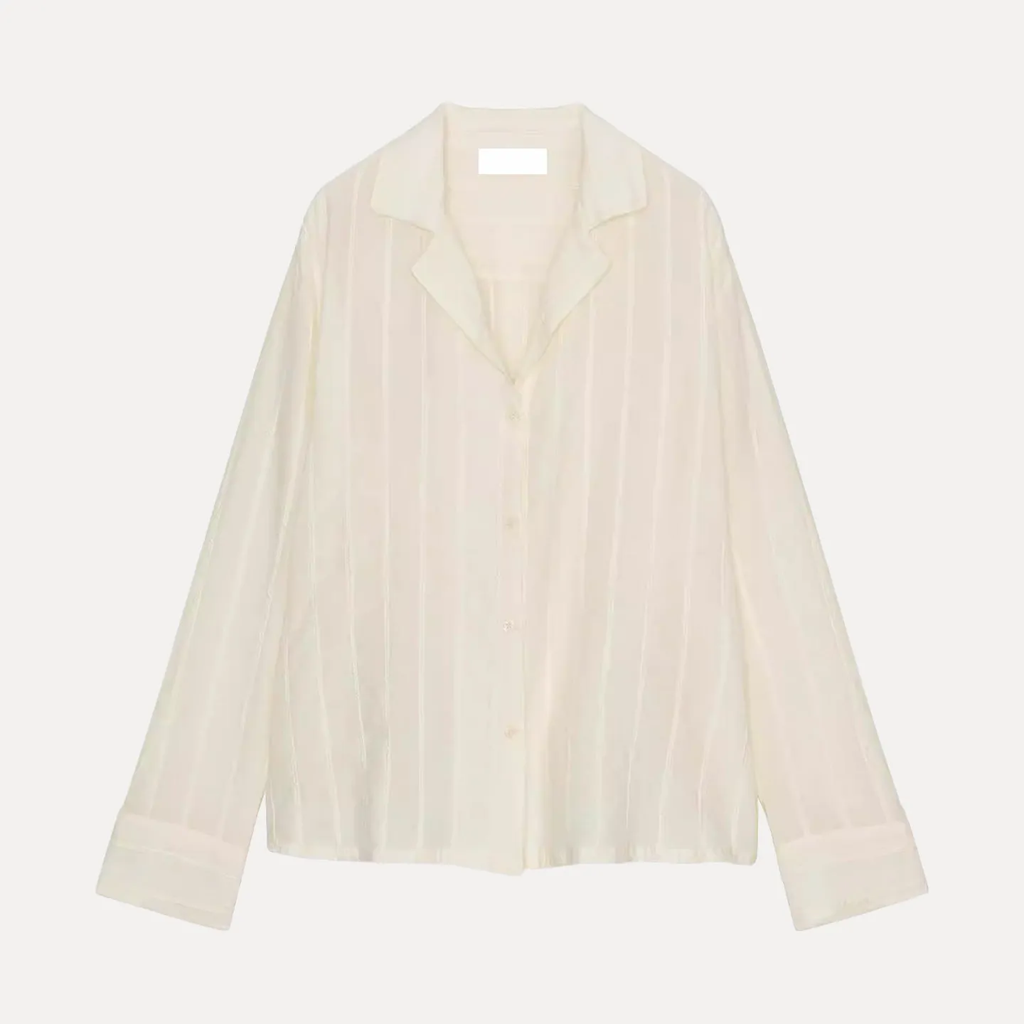 

Women's Faion Spring 2026 Long Sve Turn-down Collar Striped irt Versatile Sli European Sle Loose Fit Ladies irt