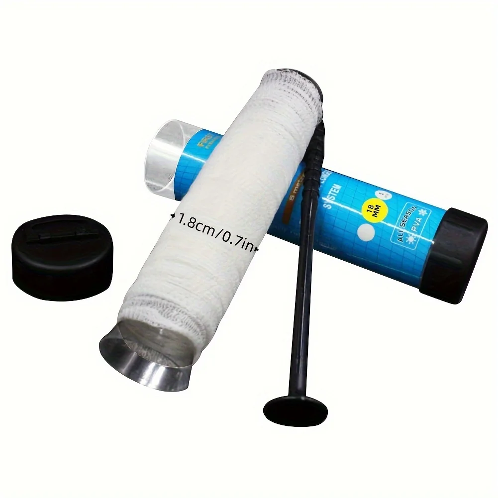 

Новая водорастворимая сетка из ПВА 5 м, диаметр 25/37/44 мм, водорастворимая сетка для ловли карпа, грубая рыболовная сумка для приманки, аксессуары для рыбалки