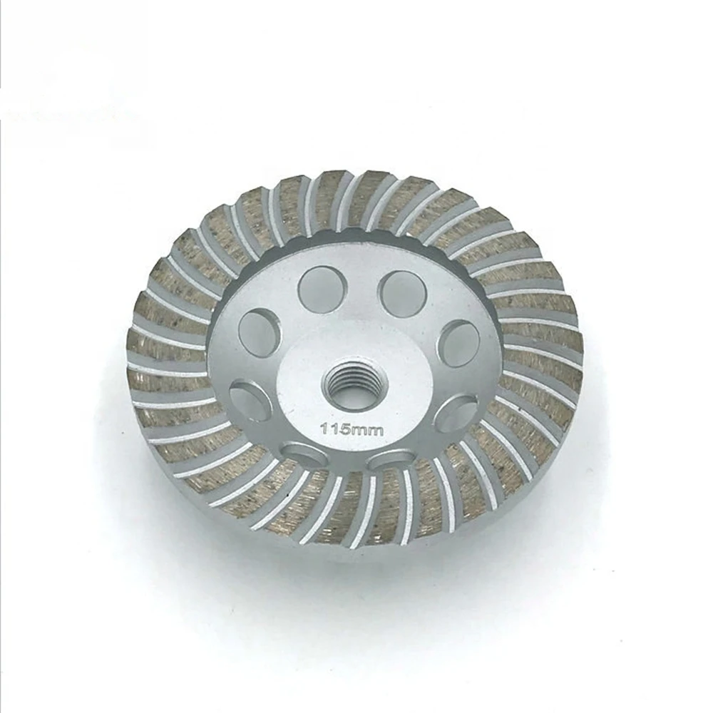 

GD66 Diamond Metal Abrasive Polishing Pad 4.5 Inch Turbo Grinding Disc D115mm Floor Cup Wheel for Stone and Concrete 9PCS