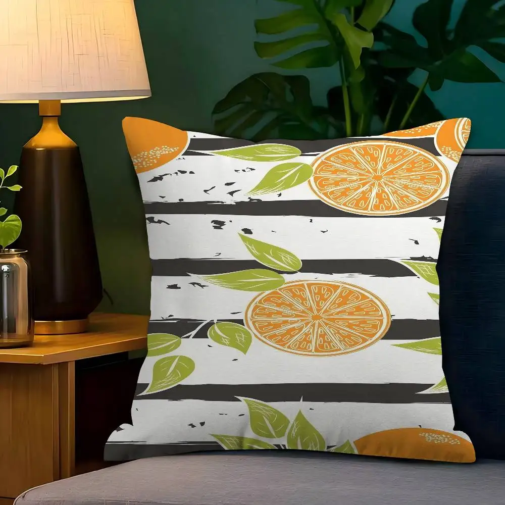 

Orange Slices Pillow Cover Sofa Cushion Cover Home Room Decoration Children Gift