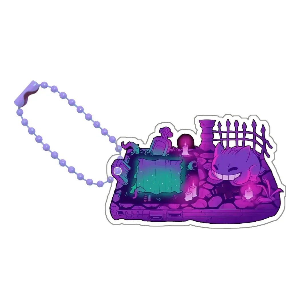 لبوكيمون تشارماندر Bulbasaur السنجاب Eevee Gengar لتقوم بها بنفسك الكرتون لطيف سلسلة مفاتيح مصنوعة من الأكريليك قلادة أنيمي الكلاسيكية جمع لعبة