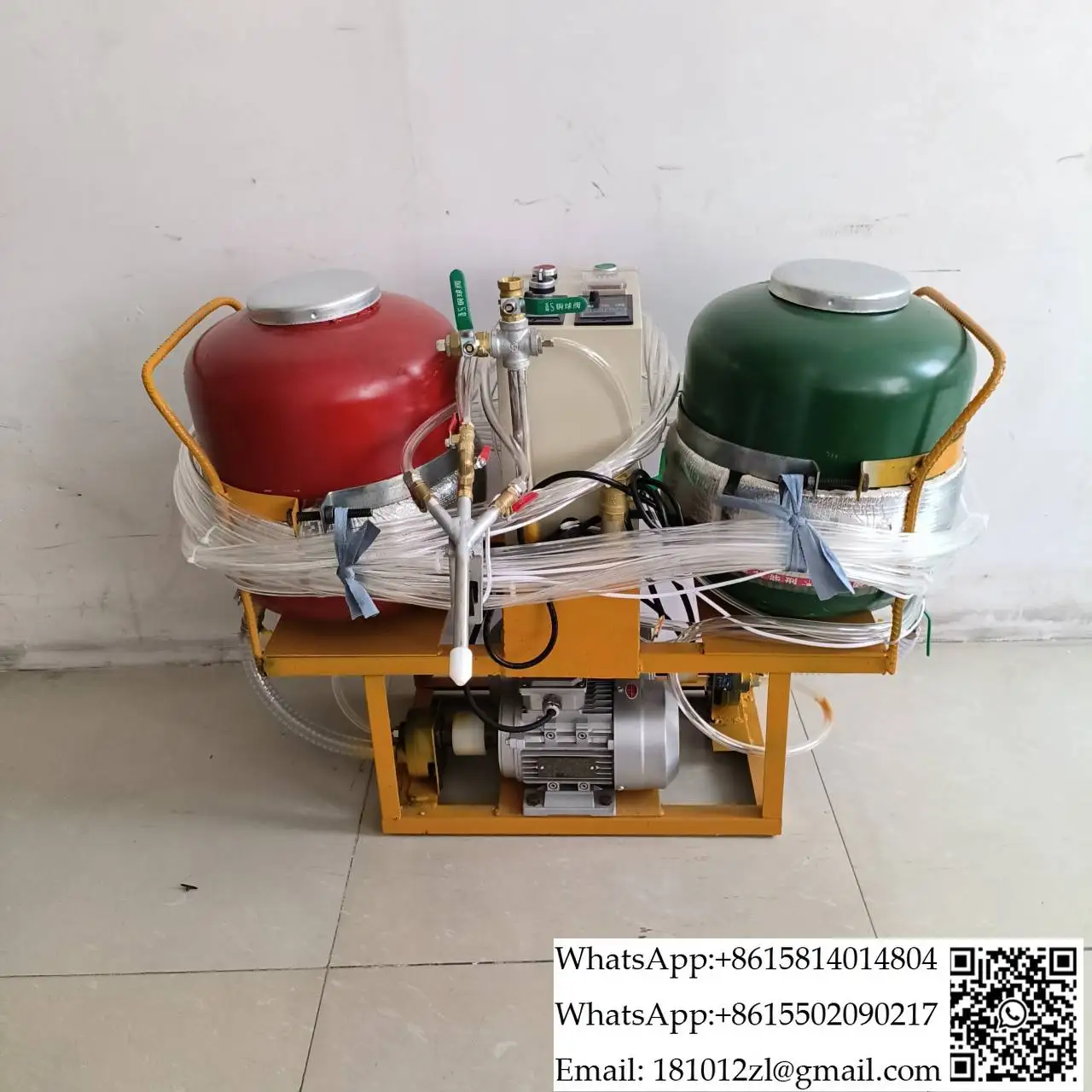 Polyurethane foam black and white material spraying machine foam glue small machine cold storage external wall insulation