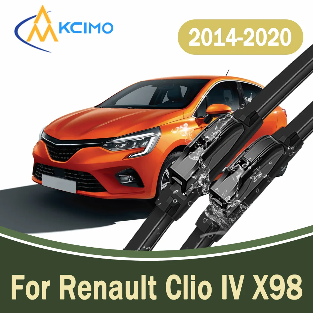 

All-Weather Front Windscreen Wiper Blades For Renault Clio IV X98 2014-2020 Silent Car Windshield Replacement Parts 2Pcs