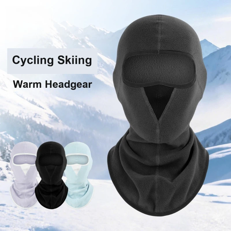 Full Face Windproof Thermal Head Cover Brushed Breathable Neck Protection for Outdoor Skiing Cycling in Autumn and Winter