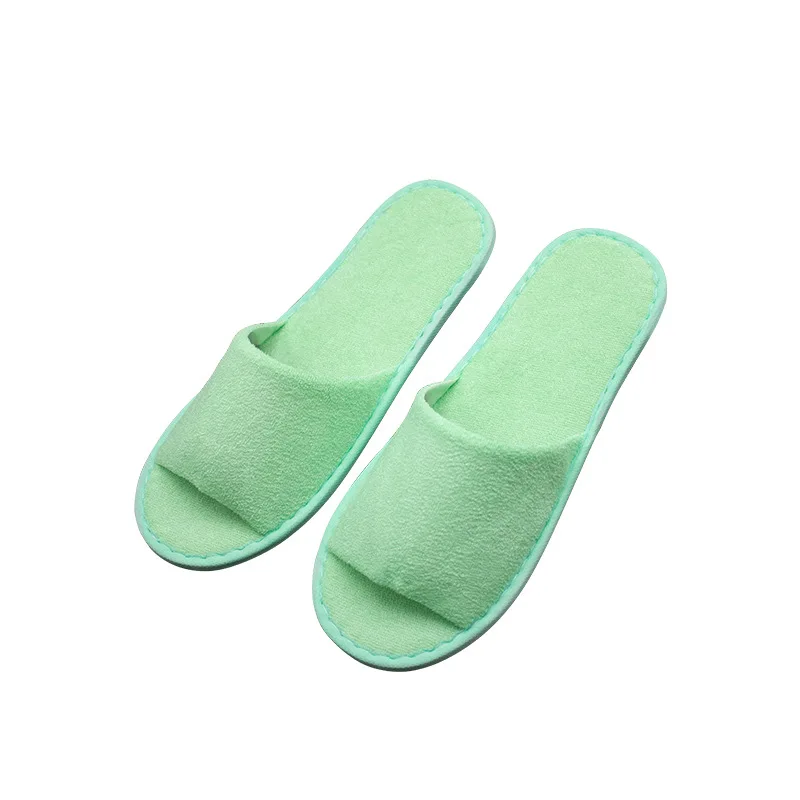 

Hotel Disposable Slippers Homestays Hotel Supplies Home Hospitality Thickened Non-slip Sole Linen Slippers Single Random Color