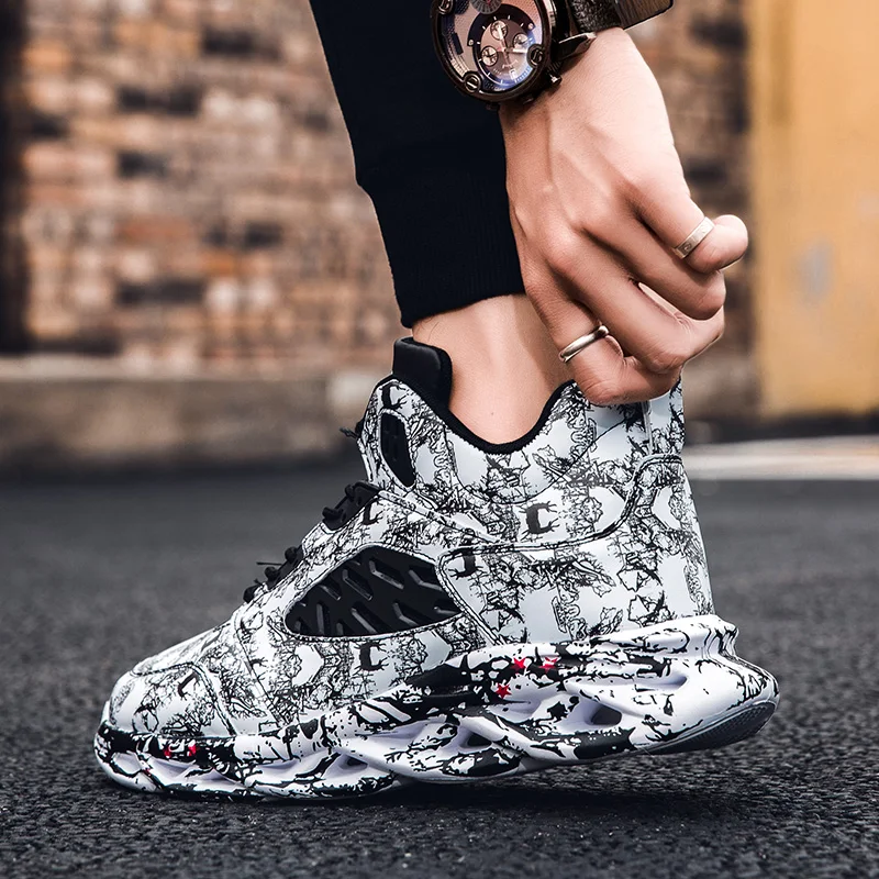 2023 Camouflage Sneakers Fashion Trend Student Sports Low Dunk Male Green Basketball Shoes Winter Leather Men Shoes Waterproof