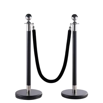 Oro nero, nero silver1.5m di lunghezza corda barriera con rivestimento attorcigliato, imbracatura KINJOIN per il benvenuto di colonne in coda, recinzioni a palo, supporti