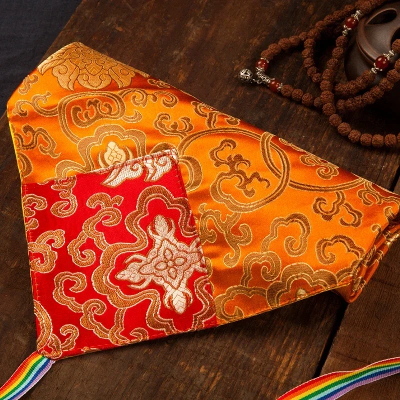 التبتية سميكة طبقة مزدوجة الاعوجاج القماش كريبتور كتاب حقيبة مكتوبة بخط اليد الجدول وسادة الحرير الساتان مفرش المائدة غطاء القماش