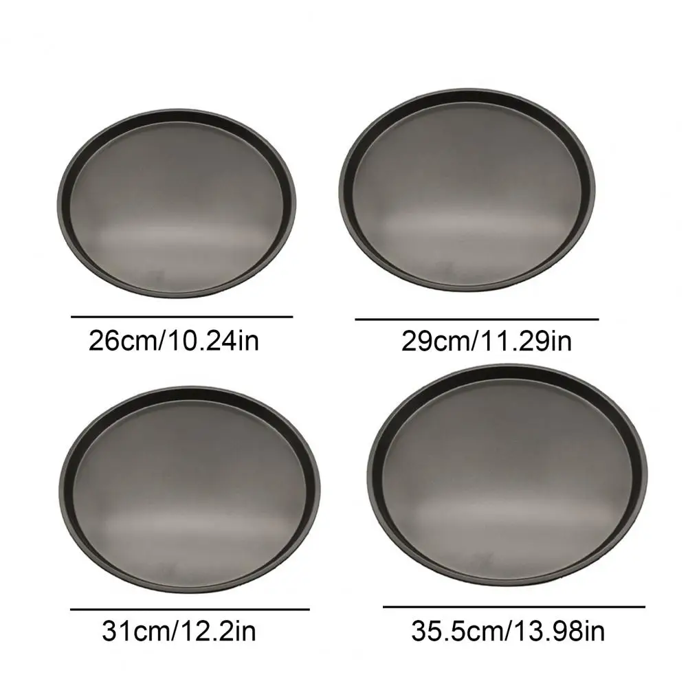 Nonstick Carbon Steel Pizza Pan Round Pizza Baking Tray With Holes For Crispy Home Restaurant Kitchen Baking Tools Grilling