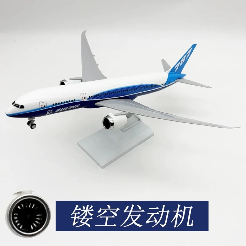 

Модель самолета B787 из пластика, 30 см, прототип авиалайнера, масштаб 1/250, сборная модель, сувенирная игрушка-самолет с подставкой