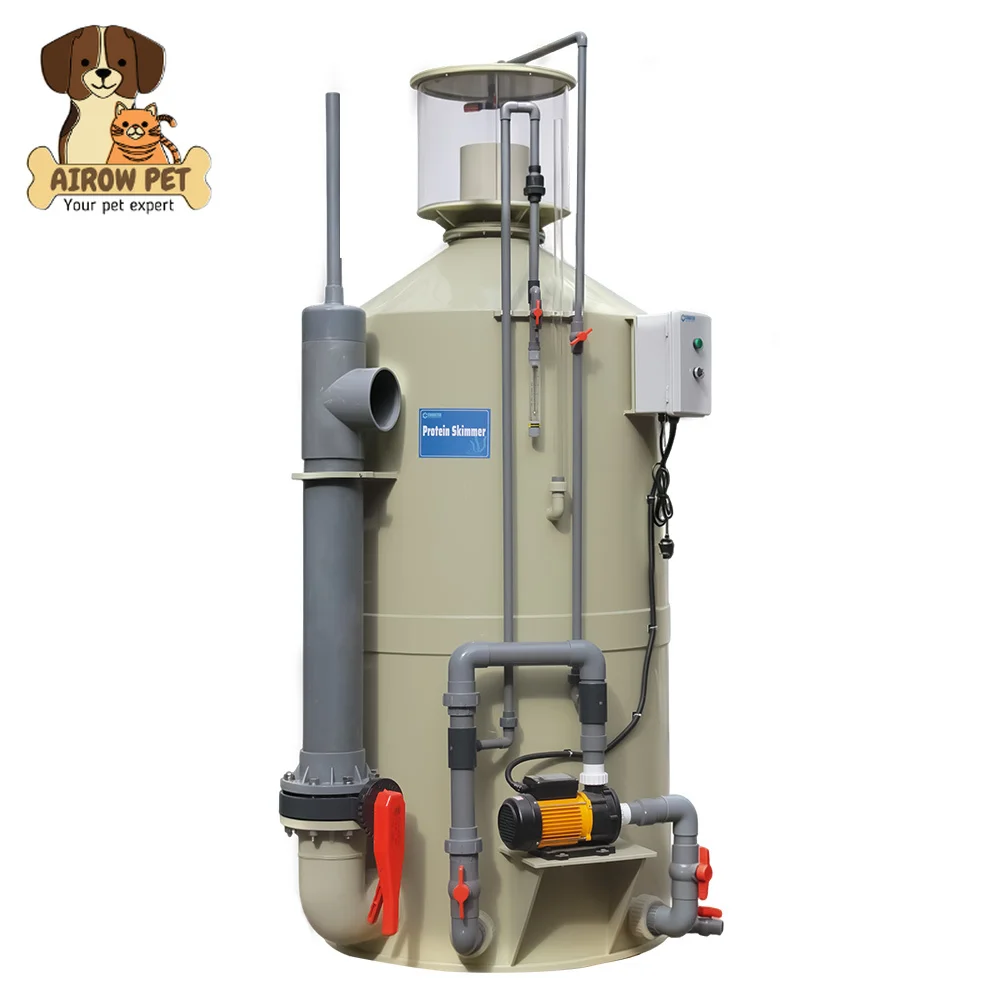 AIROW Protein Skimmer 60m³/h Reliable Water Treatment Solution for Long Term Breeding Operation