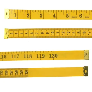 Durable soft 3 dill 300 cm sewing tailo tape measuring measurement pvc sewing yellow plastic high quality 10 MAIN BODY METRICAL SALES - №4