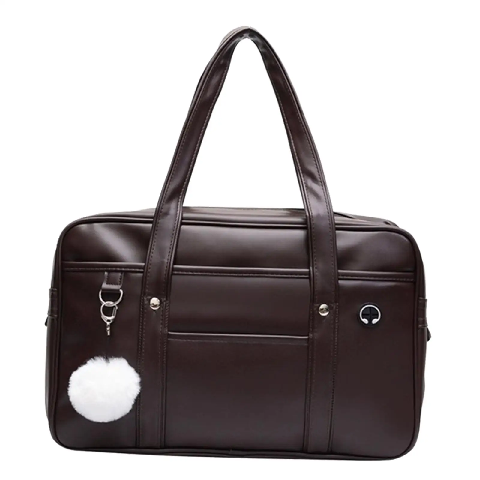 Japanese Style Shoulder Bags PU Leather Large Capacity Causal JK Handbag