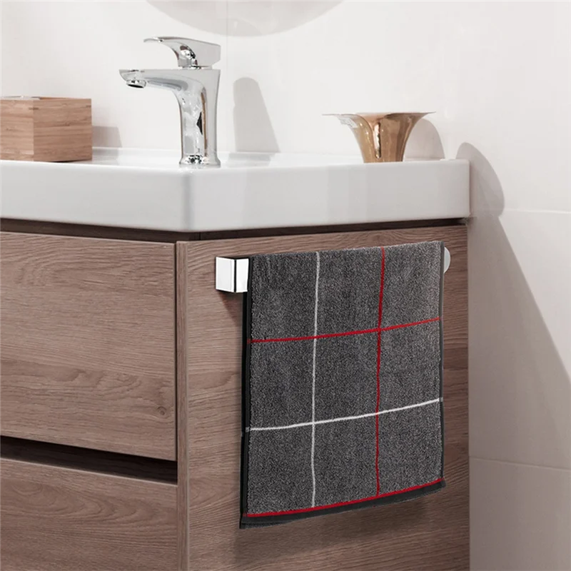 

BAAG-держатель для полотенец для рук, прочное самоклеящееся кольцо для полотенец для рук, утолщенная вешалка для полотенец из нержавеющей стали/вешалка для полотенец для рук, серебро