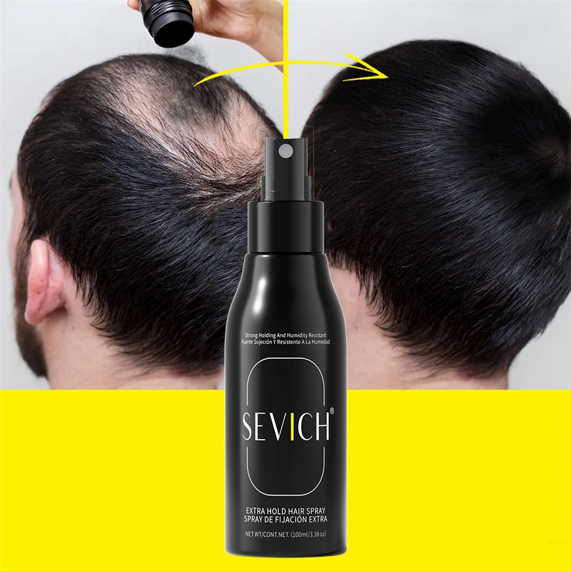 Hair Building Fibers Holding Spray Long-Lasting Texture Styling Hair Spray Hair Styling Spray For All Hair Fibers Powder Types