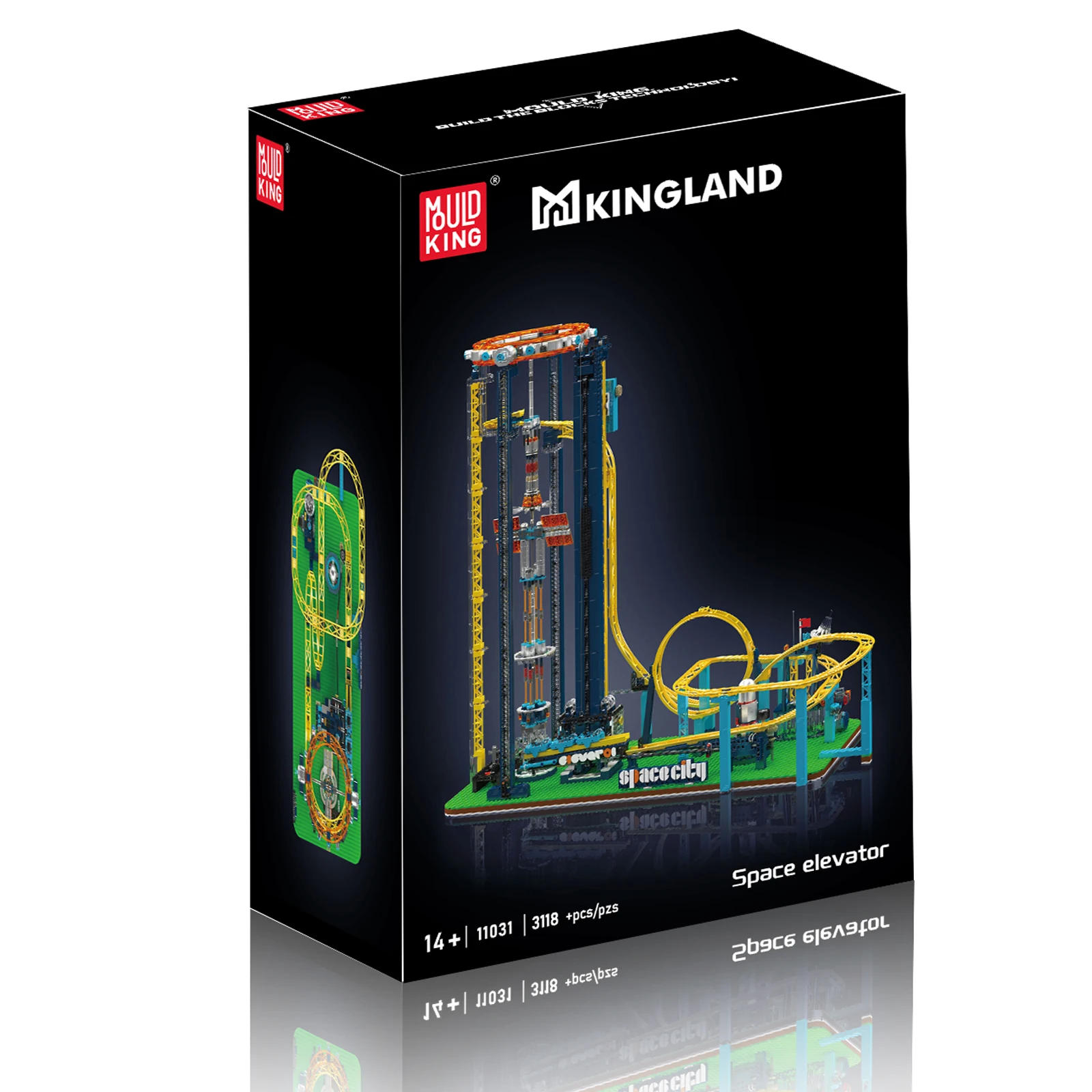 11031 Ruimte Lift Model Kit 3118 stks Kleine Korrel Bouwsteen Assemblage Modellen DIY Speelgoed voor Kerstcadeaus