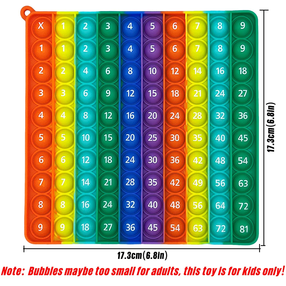 9x9 Multiplication Games Board Math Practice Activity Fidget Toys, Times Table Numbers Learning Toys Educational Stationery Kids