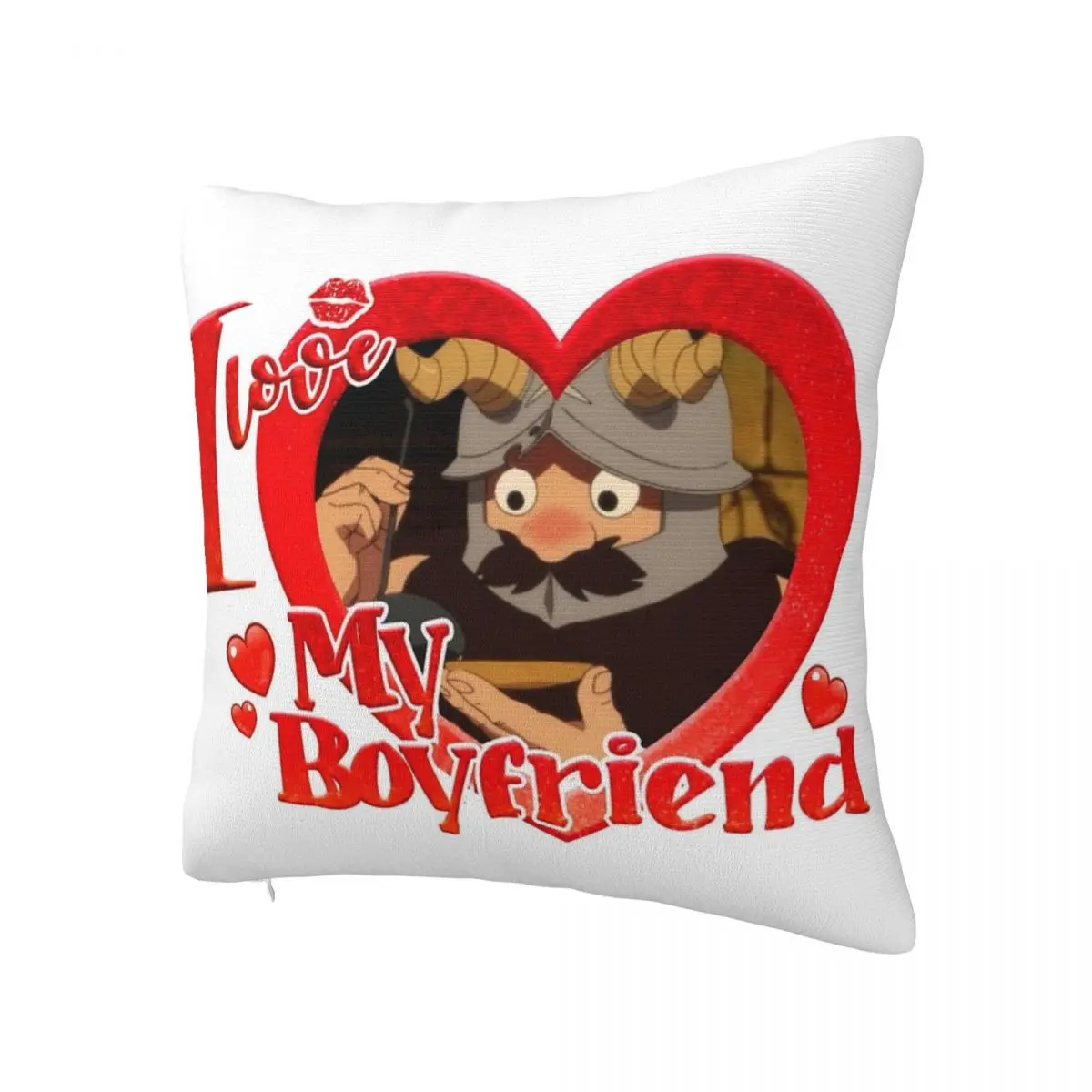 I LOVE MY BOYFRIEND SENSHI Pillowcase Print Cushion Cover Decorative Delicious in Dungeon Pillow Case Cover Home Square 45X45cm