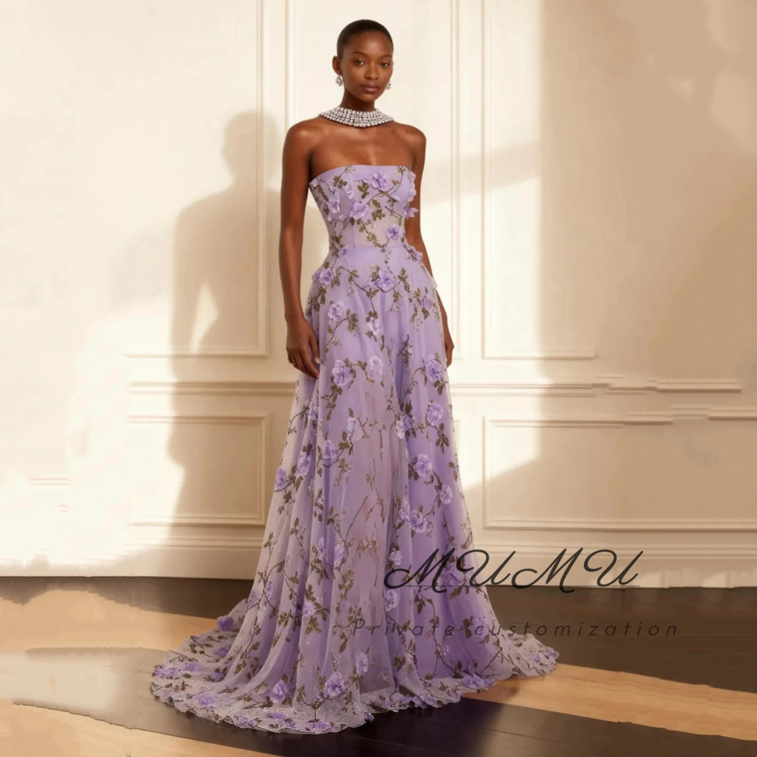 

MuMu Customized purple Dress Elegant Party Girls Robe Women's Long Evening Dress 2025 graduation gown elegant cocktail dresses
