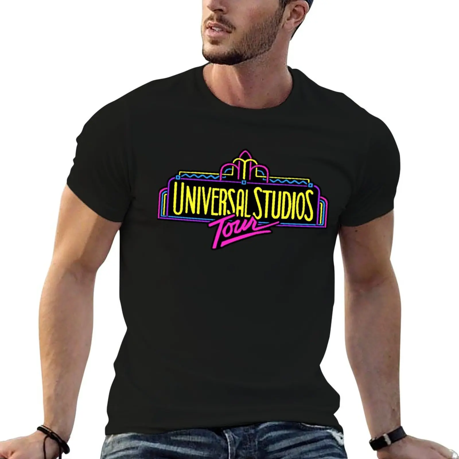 

Universal Studio V5 T-Shirt t shirt man casual t shirt men 100% cotton luxury brand T-Shirt