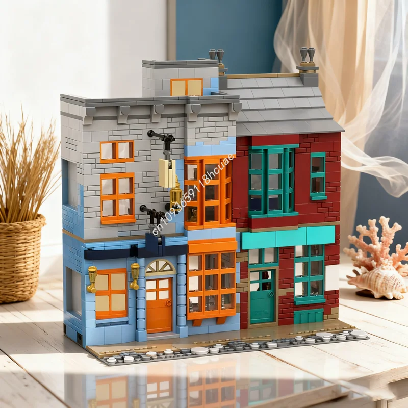 

1063 шт. MOC Globus Mundi, дорожные агенты и модель Гарри, строительные блоки, идея для сборки, кирпичная игрушка, детский рождественский подарок на день рождения