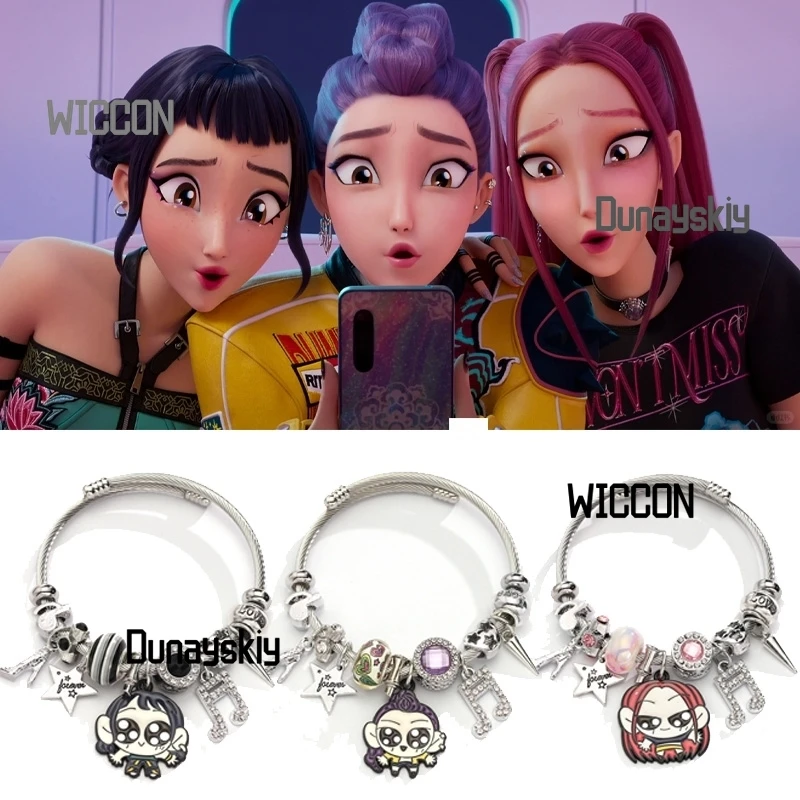 

KPop Huntrix Demon Hunters Rumi Mira Zoey женские костюмы для косплея аксессуары Kawaii Jirai Kei забавные подарки для фанатов на каждый день Хэллоуин