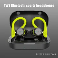 20 Hours Play time Hiking Waterproof Bluetooth-compatible Earphone Dual Wear Sport Wireless Headset  Ipx7 Stereo Earbuds