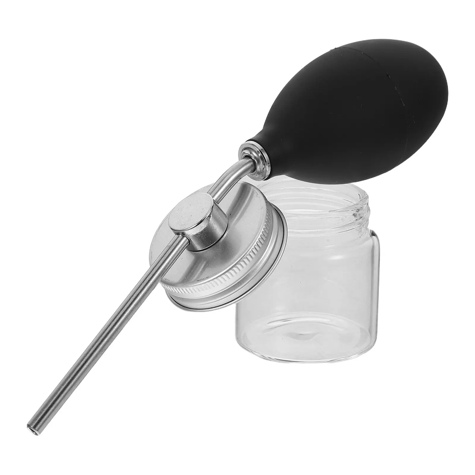 

1Pcs Hair Building Fiber Sprayer Professional Silicone Glass Tool for Precise Hairline Filling Root Coverage Hair Thickening